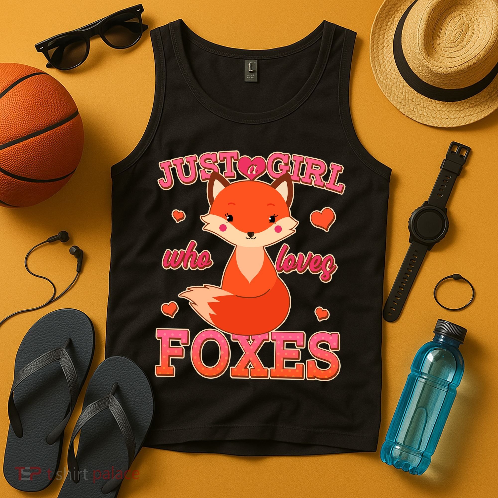 Cute Just A Girl Who Loves Foxes Tank Top
