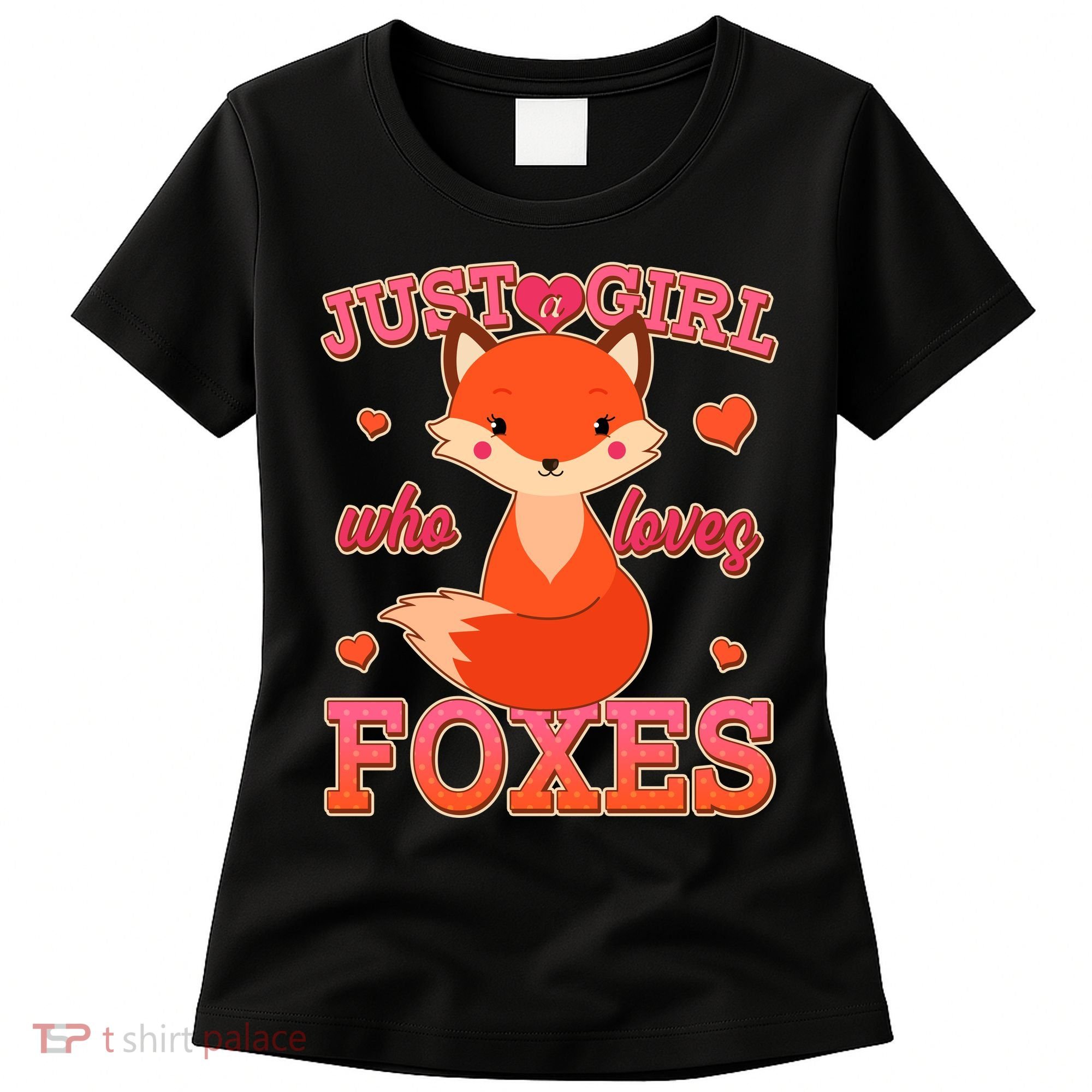 Cute Just A Girl Who Loves Foxes Women's T-Shirt