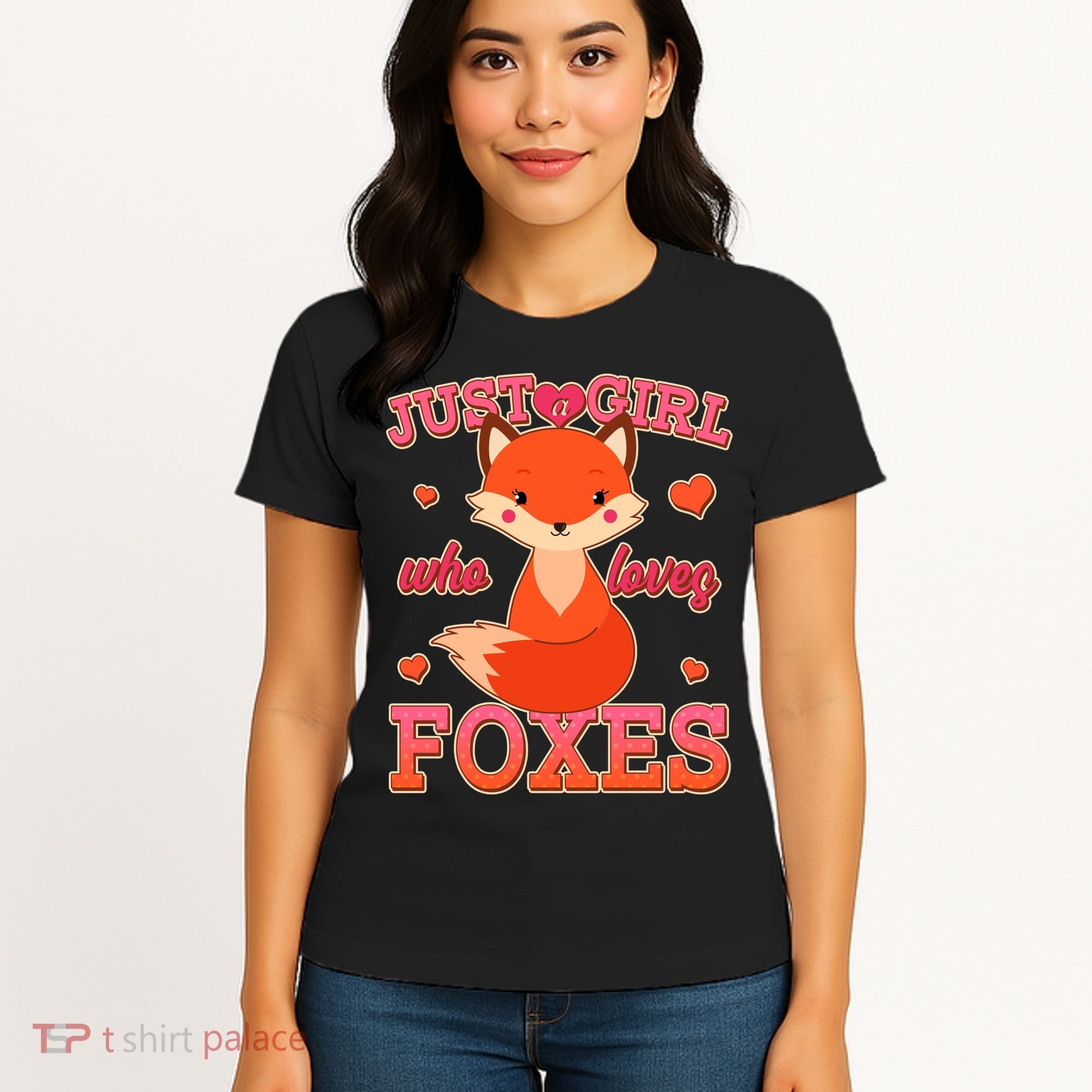 Cute Just A Girl Who Loves Foxes Women's T-Shirt