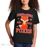 Cute Just A Girl Who Loves Foxes Kids T-Shirt thumb 2