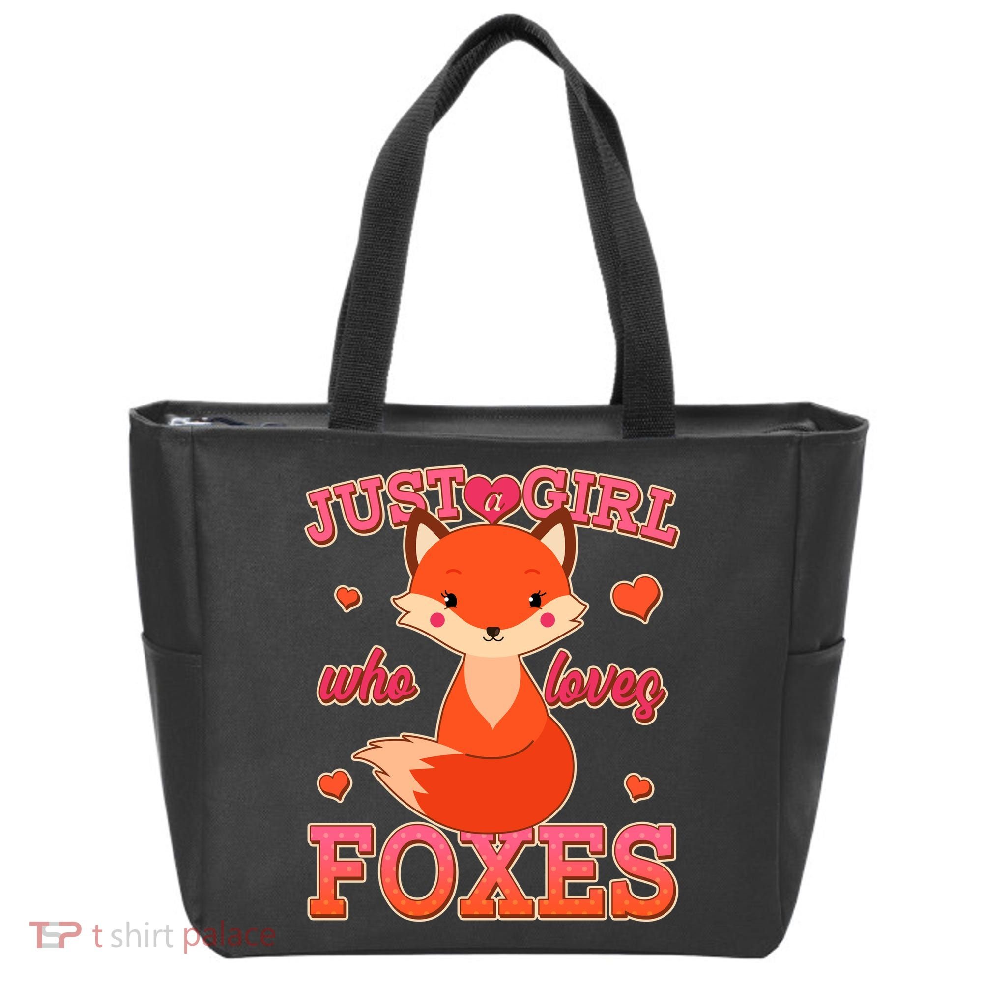 Cute Just A Girl Who Loves Foxes Tote Bag