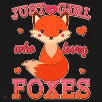 Cute Just A Girl Who Loves Foxes Tote Bag thumb 4