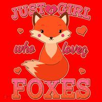 Cute Just A Girl Who Loves Foxes Santa Hat thumb 1