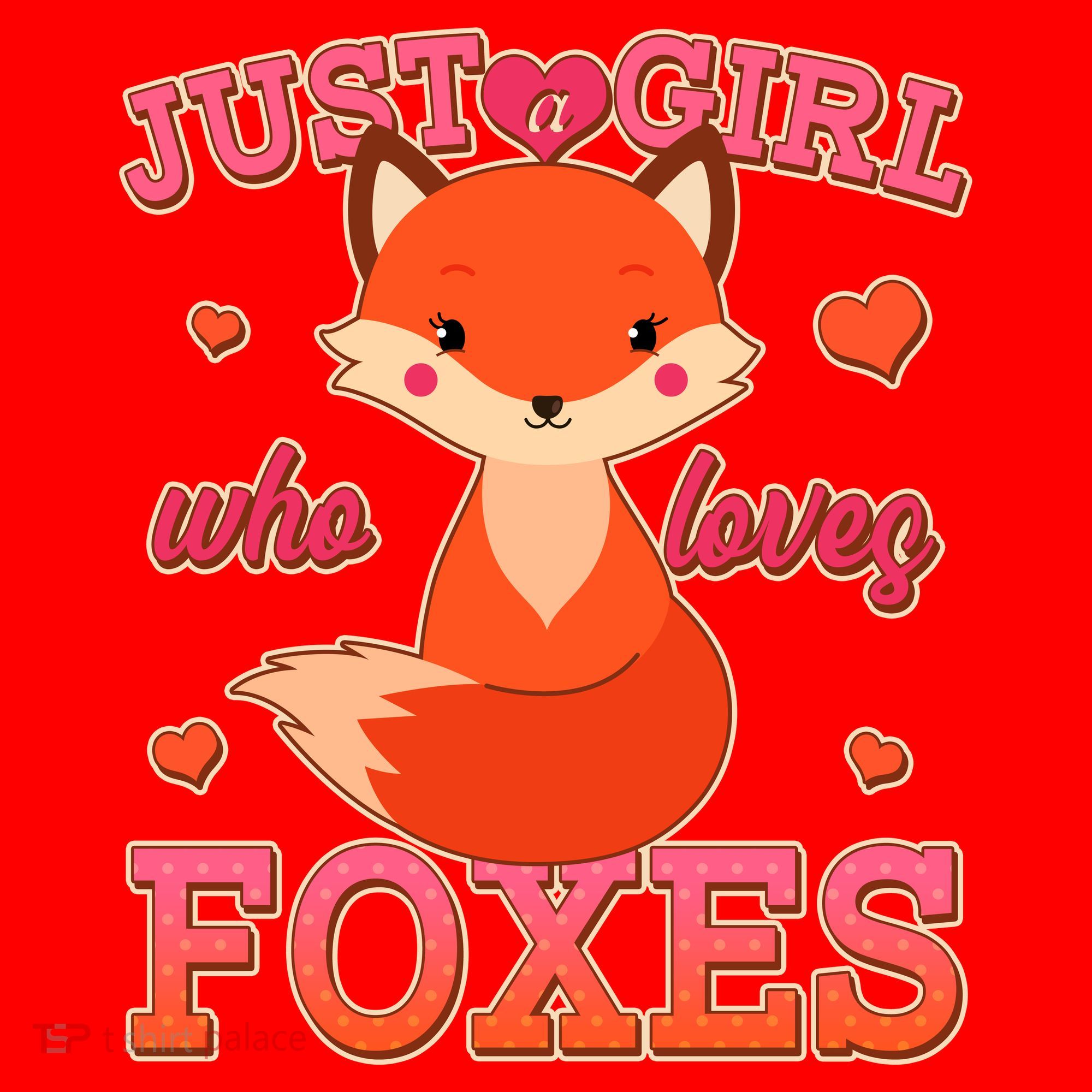 Cute Just A Girl Who Loves Foxes Santa Hat
