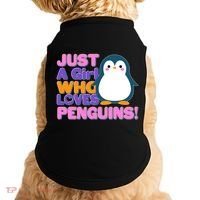Cute Just A Girl Who Loves Penguins Doggie Tank thumb 0