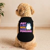 Cute Just A Girl Who Loves Penguins Doggie Tank thumb 2