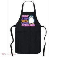 Cute Just A Girl Who Loves Penguins Apron thumb 0