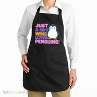 Cute Just A Girl Who Loves Penguins Apron thumb 2