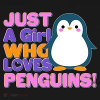 Cute Just A Girl Who Loves Penguins Bucket Hat thumb 4
