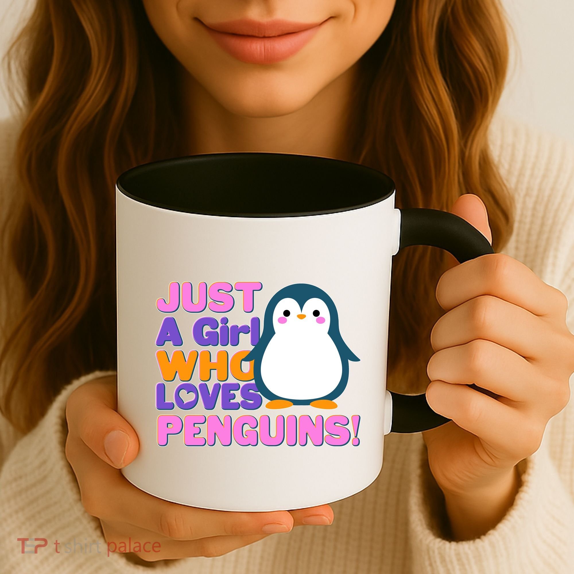 Cute Just A Girl Who Loves Penguins Coffee Mug