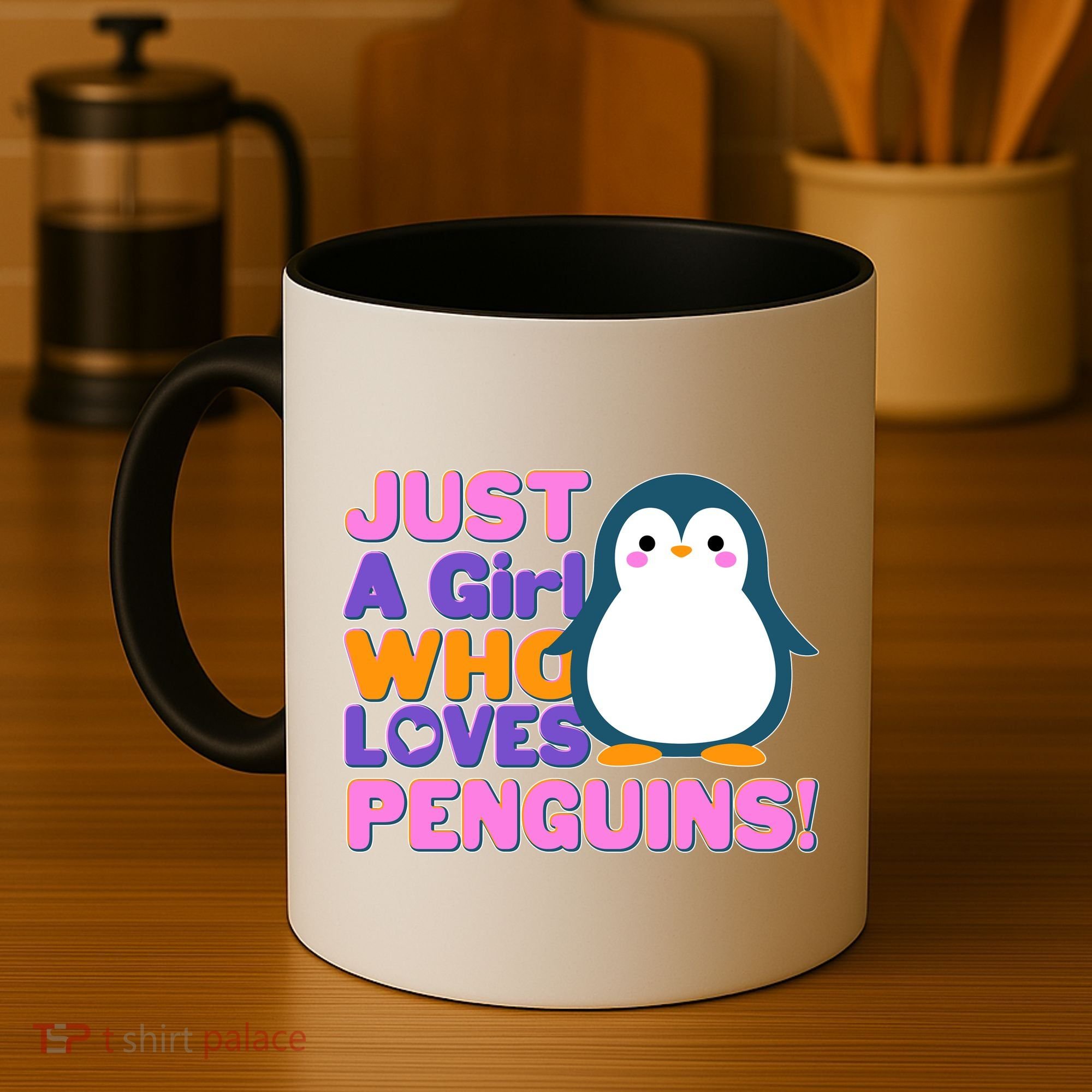 Cute Just A Girl Who Loves Penguins Coffee Mug