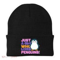 Cute Just A Girl Who Loves Penguins Beanie thumb 0
