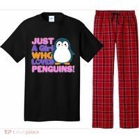 Cute Just A Girl Who Loves Penguins Pajama Set thumb 0