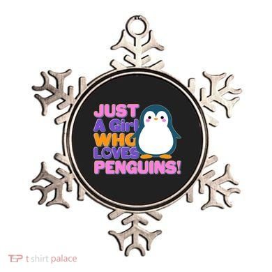 Cute Just A Girl Who Loves Penguins Ornament
