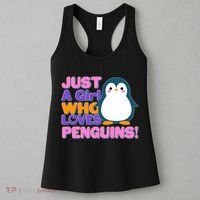 Cute Just A Girl Who Loves Penguins Women's Tank Top thumb 3