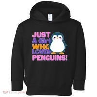 Cute Just A Girl Who Loves Penguins Toddler Hoodie thumb 0