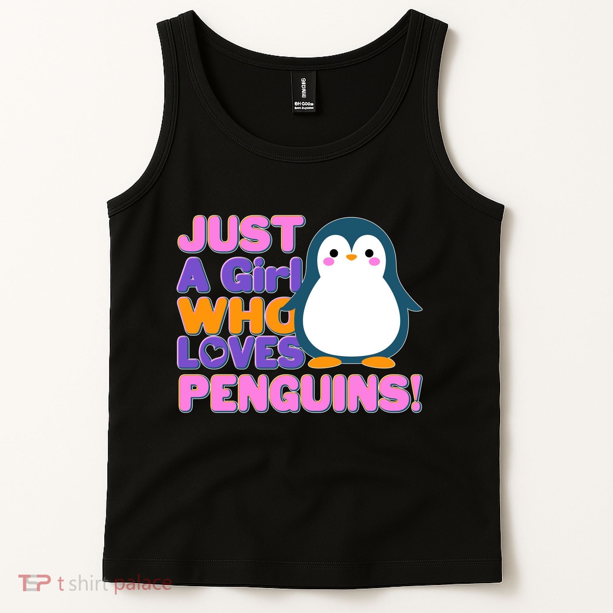 Cute Just A Girl Who Loves Penguins Tank Top