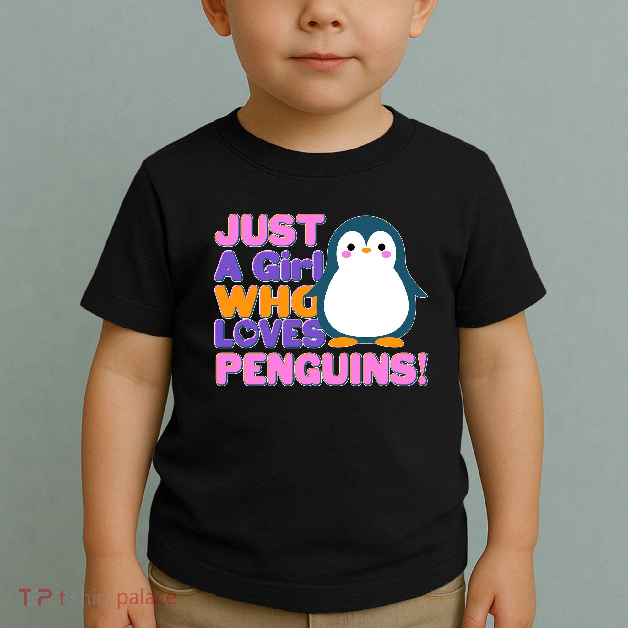 Cute Just A Girl Who Loves Penguins Toddler T-Shirt