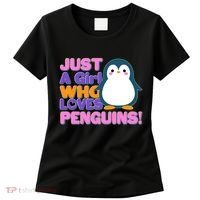 Cute Just A Girl Who Loves Penguins Women's T-Shirt thumb 0