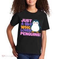 Cute Just A Girl Who Loves Penguins Kids T-Shirt thumb 2