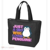 Cute Just A Girl Who Loves Penguins Tote Bag thumb 3