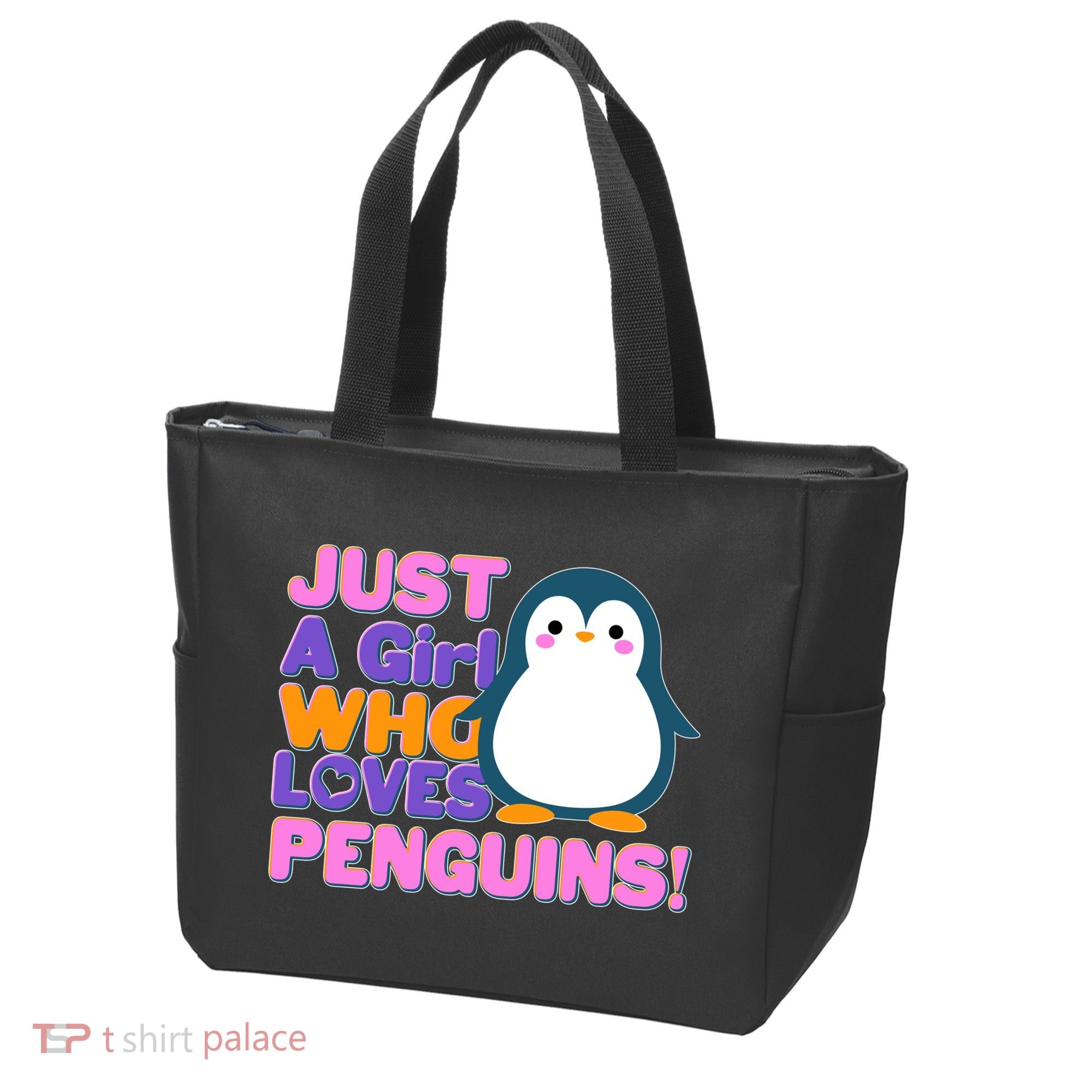 Cute Just A Girl Who Loves Penguins Tote Bag