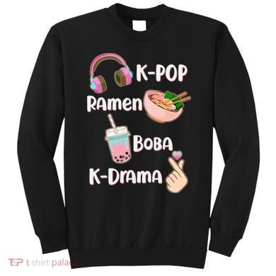 Cute K-Pop Raman Boba K-Drama Sweatshirt