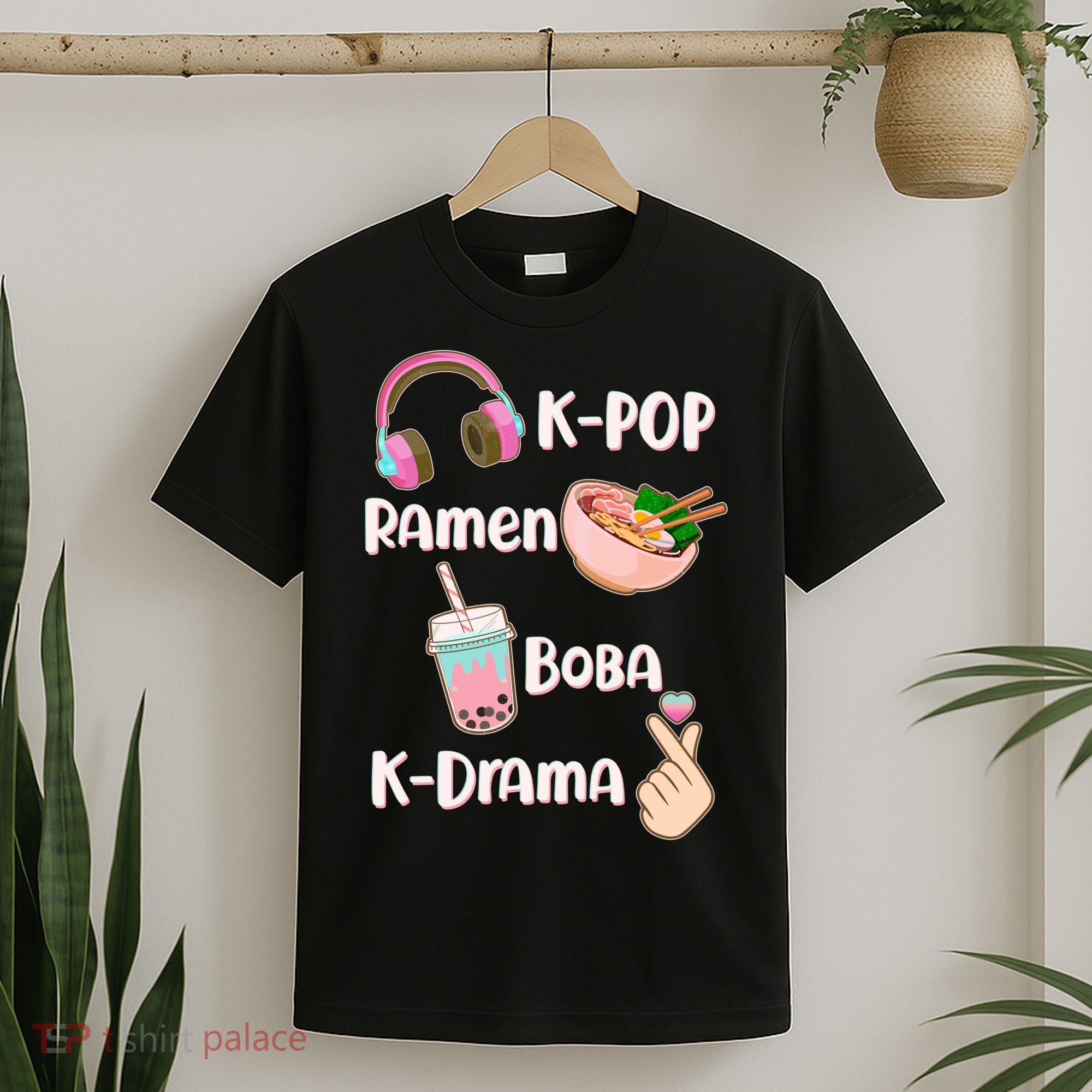Cute K-Pop Raman Boba K-Drama T-Shirt