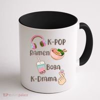 Cute K-Pop Raman Boba K-Drama Coffee Mug thumb 1
