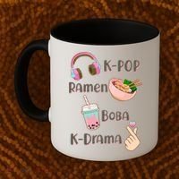 Cute K-Pop Raman Boba K-Drama Coffee Mug thumb 2