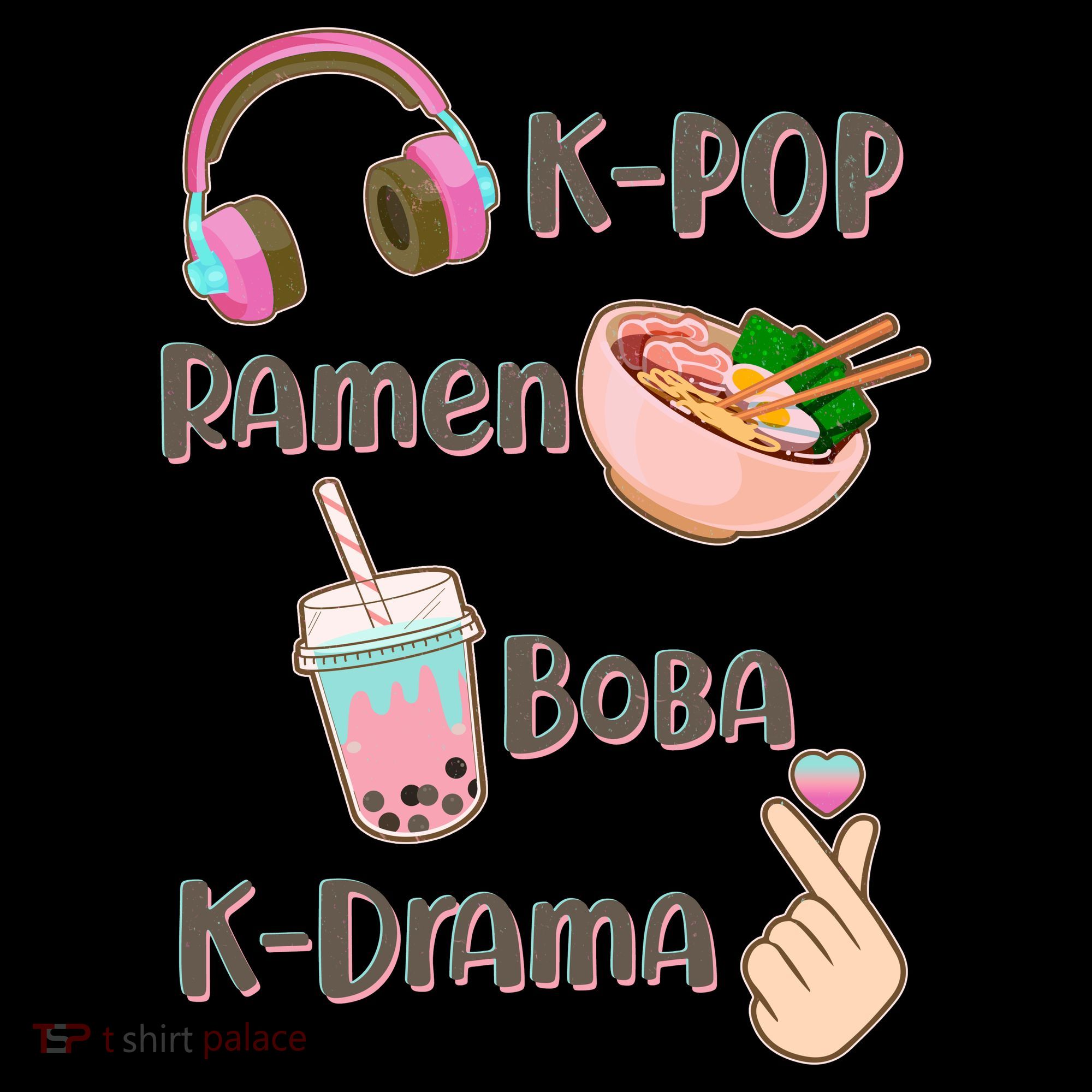 Cute K-Pop Raman Boba K-Drama Coffee Mug