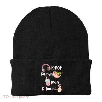 Cute K-Pop Raman Boba K-Drama Beanie