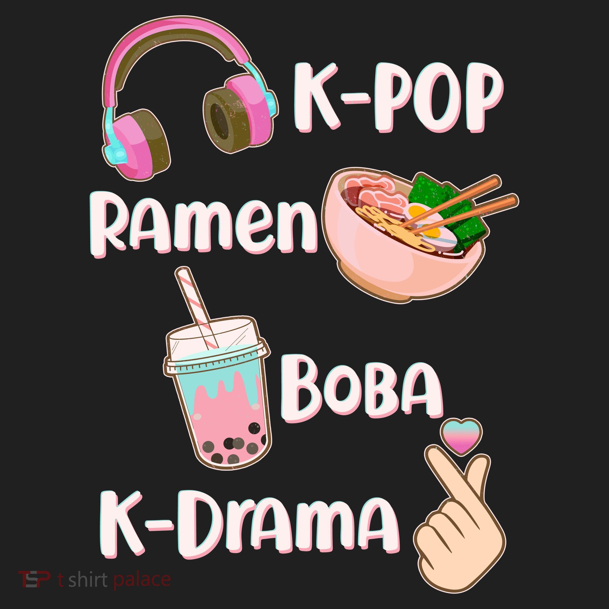 Cute K-Pop Raman Boba K-Drama Beanie