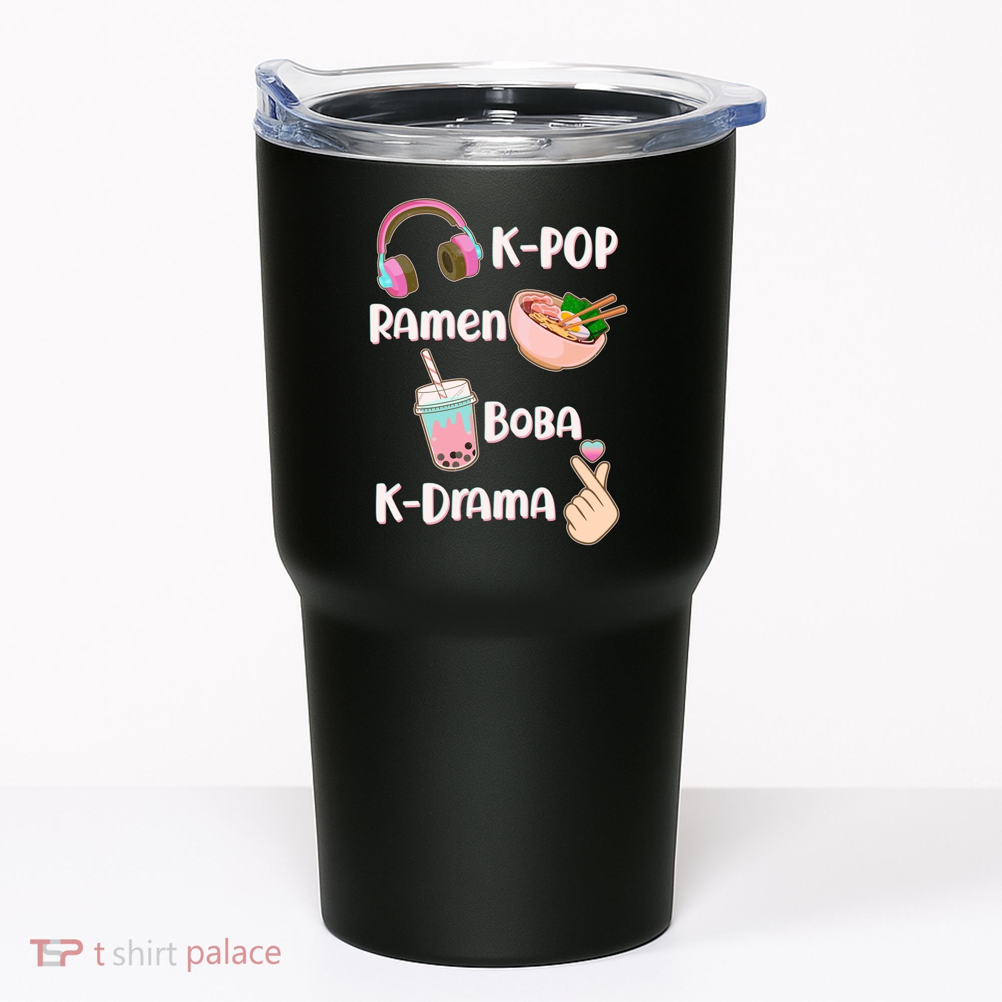 Cute K-Pop Raman Boba K-Drama Tumbler