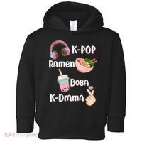 Cute K-Pop Raman Boba K-Drama Toddler Hoodie thumb 0