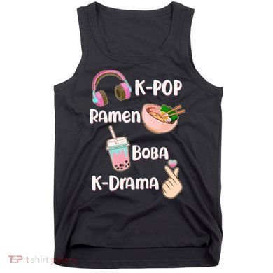 Cute K-Pop Raman Boba K-Drama Tank Top