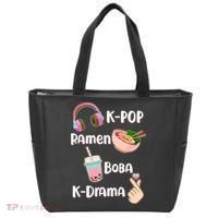 Cute K-Pop Raman Boba K-Drama Tote Bag thumb 0