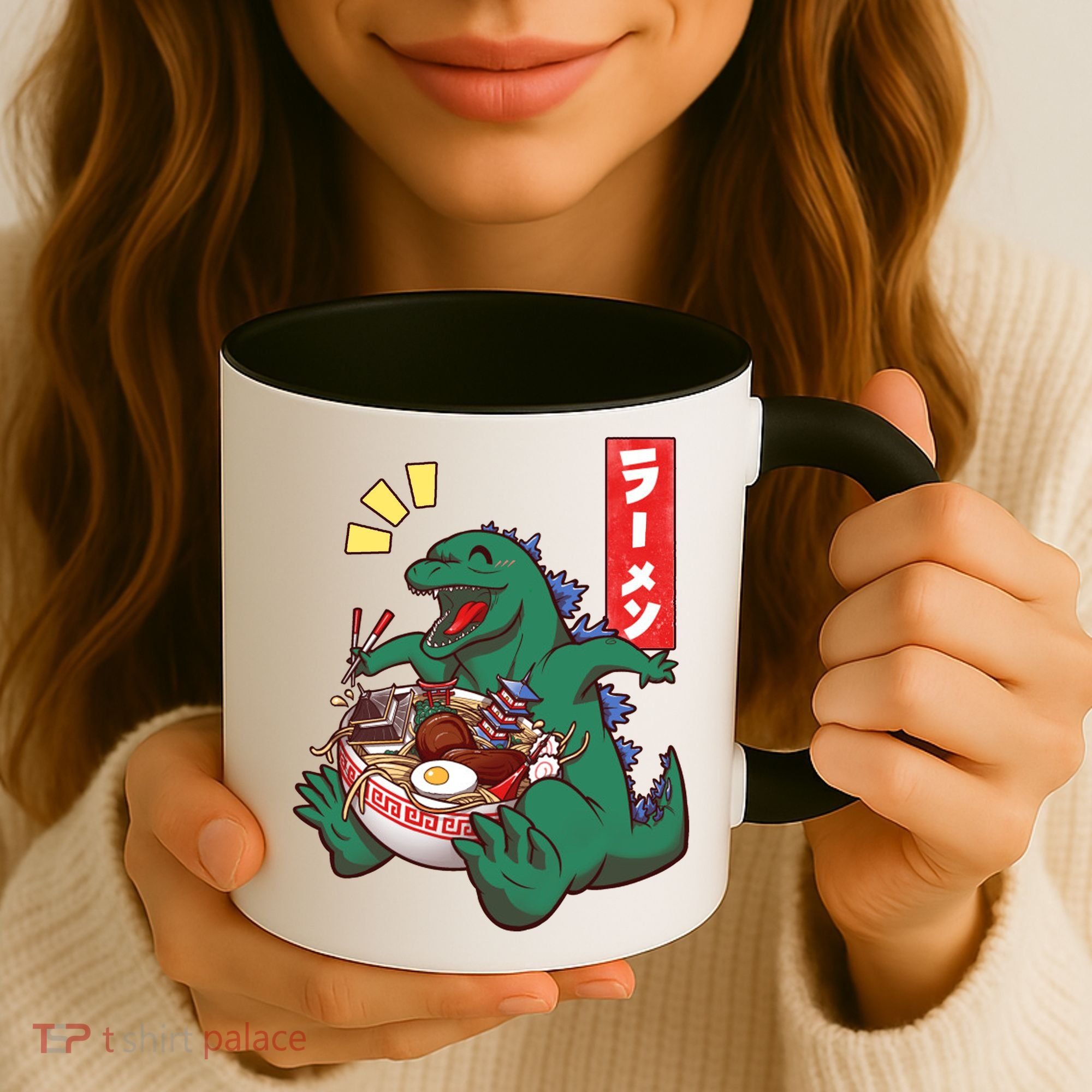 Cute Kaiju Ramen Coffee Mug