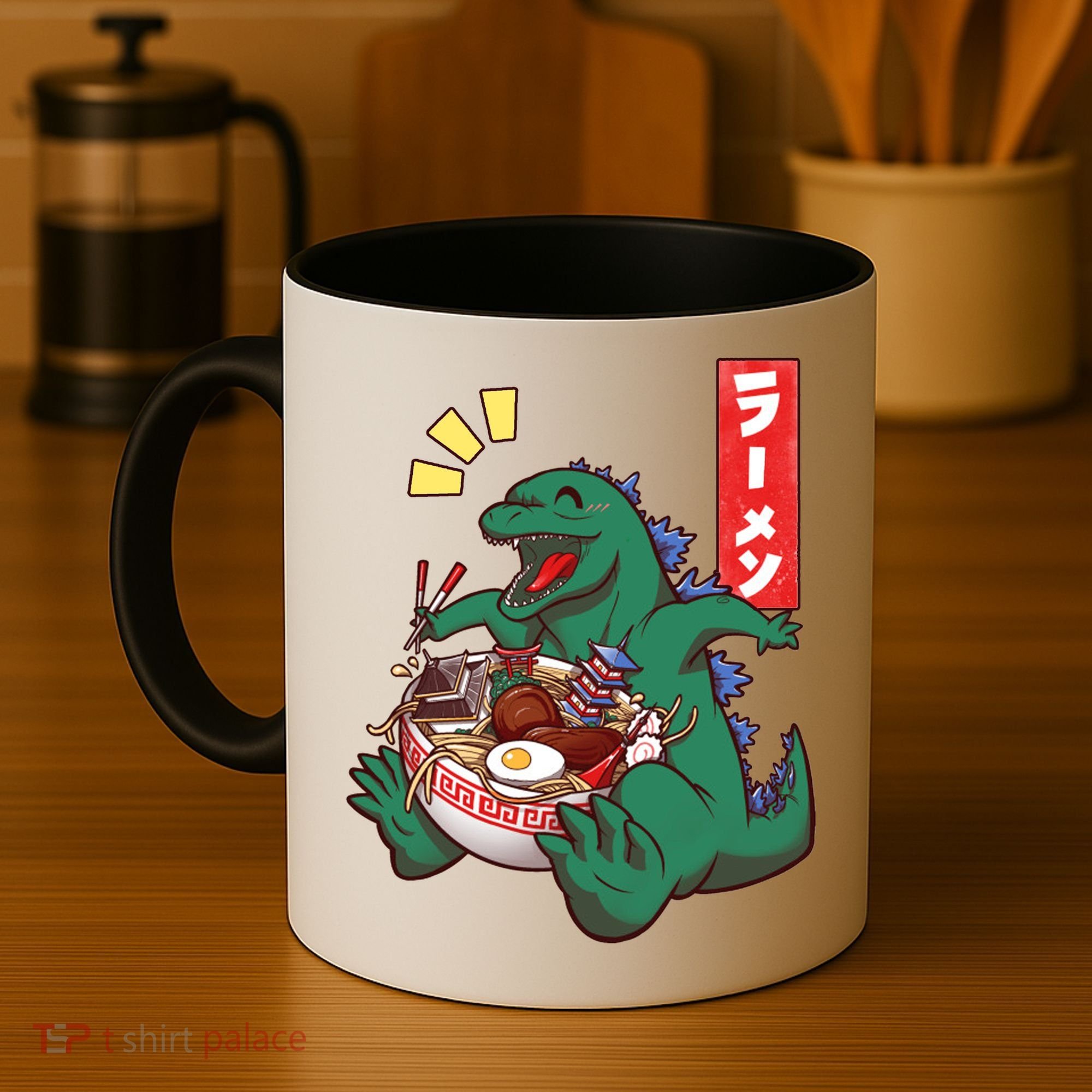 Cute Kaiju Ramen Coffee Mug