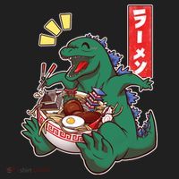 Cute Kaiju Ramen Golf Towel thumb 3