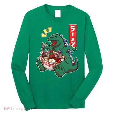 Cute Kaiju Ramen Long Sleeve Shirt