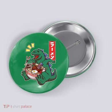 Cute Kaiju Ramen Button