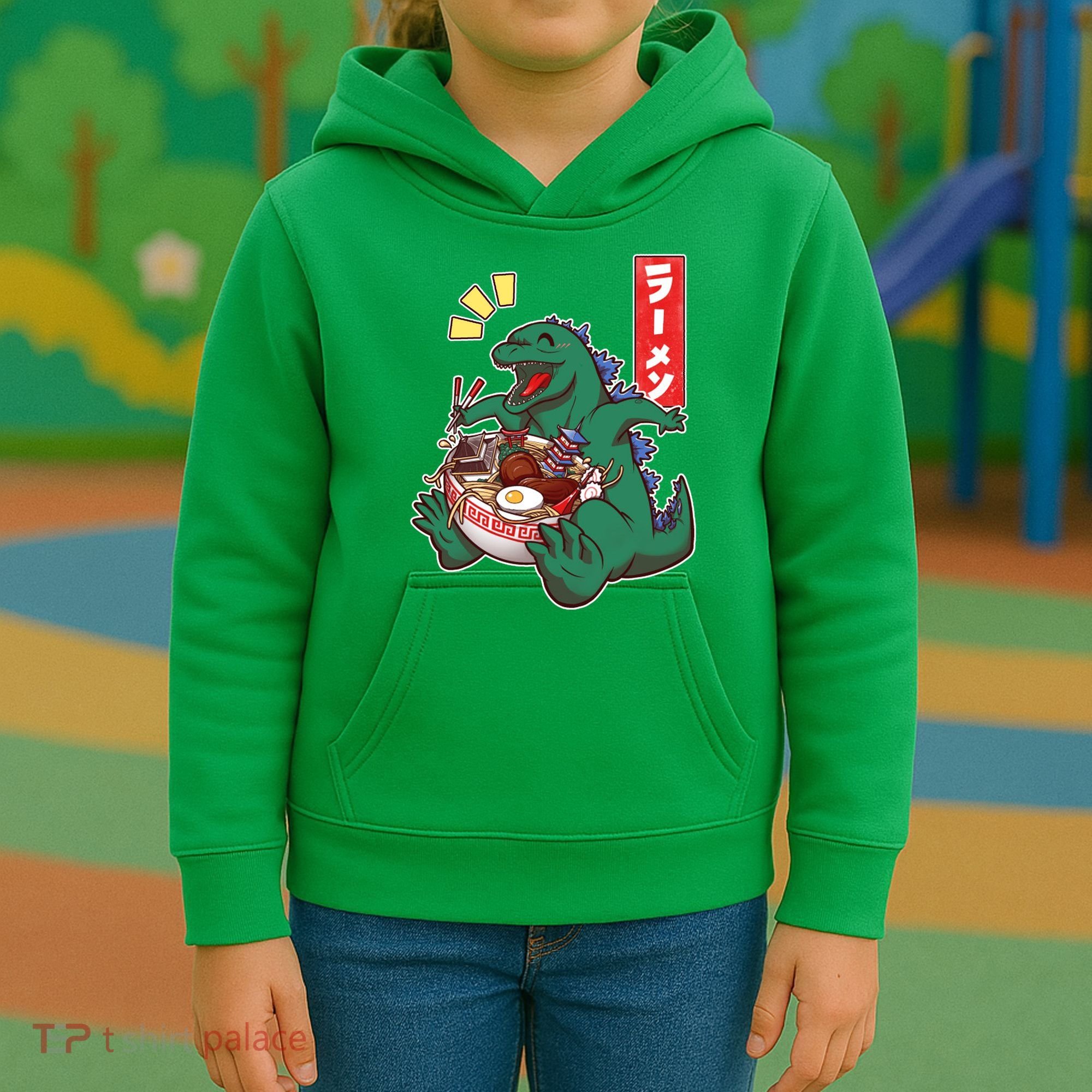 Cute Kaiju Ramen Kids Hoodie