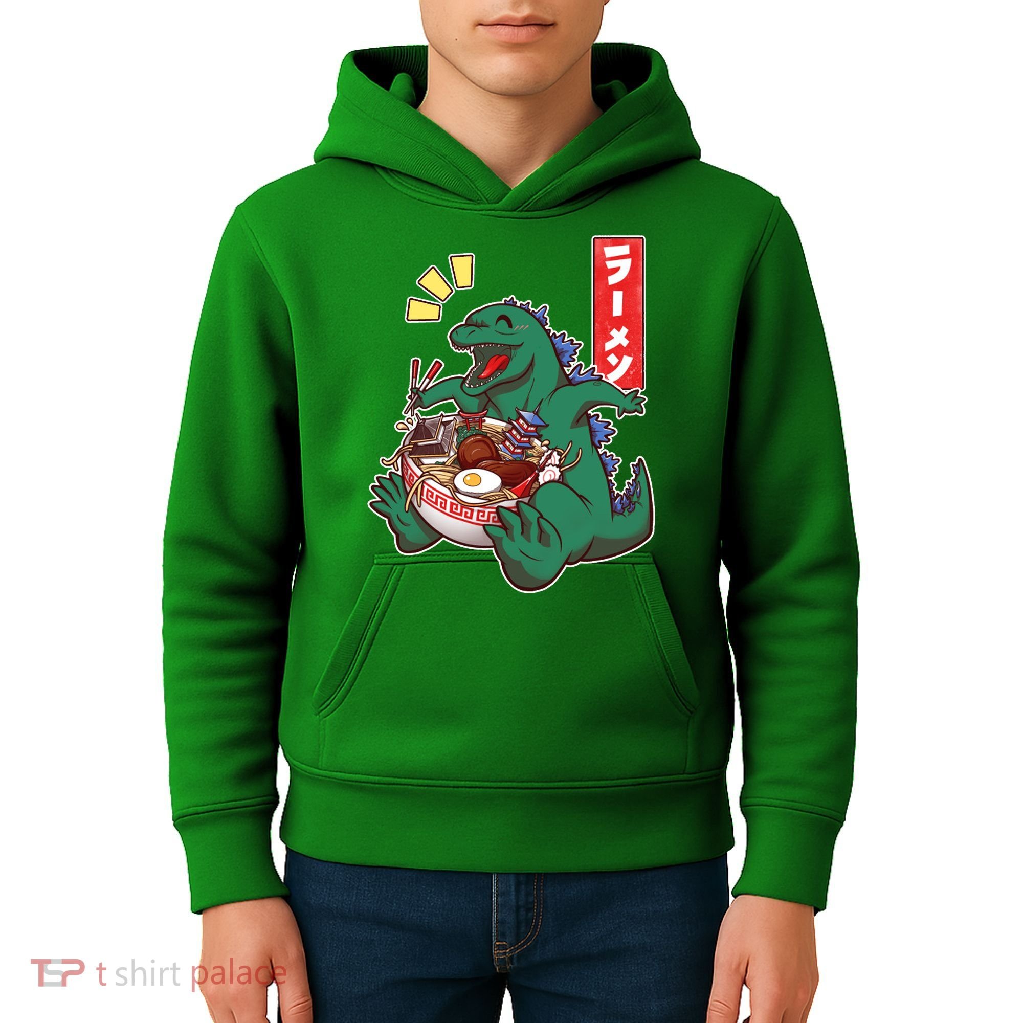 Cute Kaiju Ramen Kids Hoodie