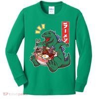Cute Kaiju Ramen Kids Long Sleeve Shirt thumb 0