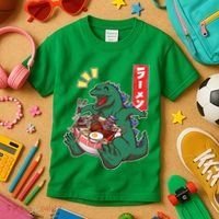 Cute Kaiju Ramen Kids T-Shirt thumb 3