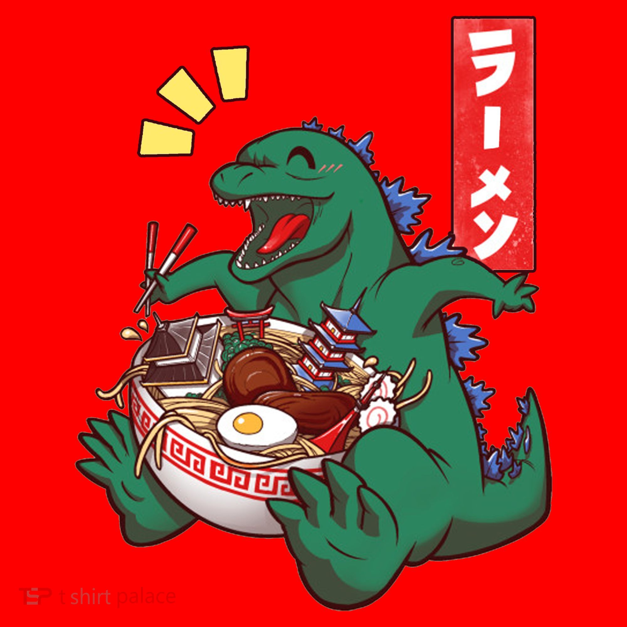 Cute Kaiju Ramen Santa Hat