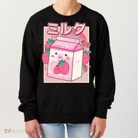 Cute Kawaii Japanese Strawberry Milk Women's Sweatshirt thumb 0