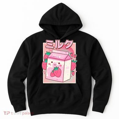 Cute Kawaii Japanese Strawberry Milk Hoodie