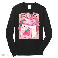Cute Kawaii Japanese Strawberry Milk Long Sleeve Shirt thumb 0